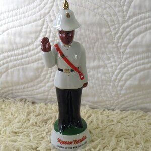 VTG Genuine Bacardi Porcelain Decanter 50 ml Ceremonial Royal Police Collectible